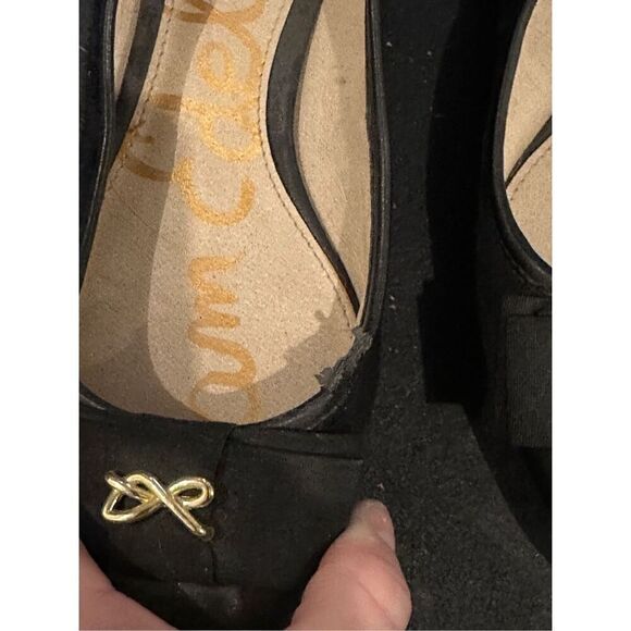 Sam Edelman Black Pointed Toe Flats Women 6.5 - Picture 4 of 4